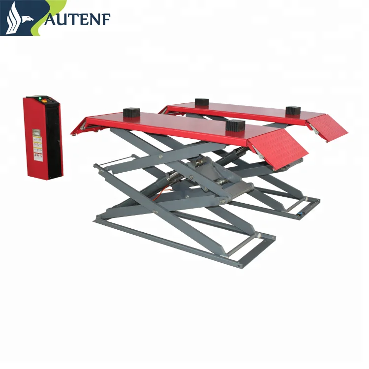 Autenf CE small platform car scissor lift/motorcycle lift table