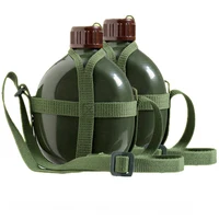 

Military Camouflage Aluminum Kettle Green Camping Drinking Water Bottle