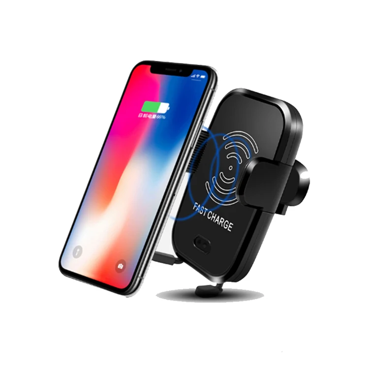 

2019 new arrivals small usb universal fantasy qi wireless car charger phone holder magnetic car mount for iphone and samsung, Black/grey/blue/green/red/orange