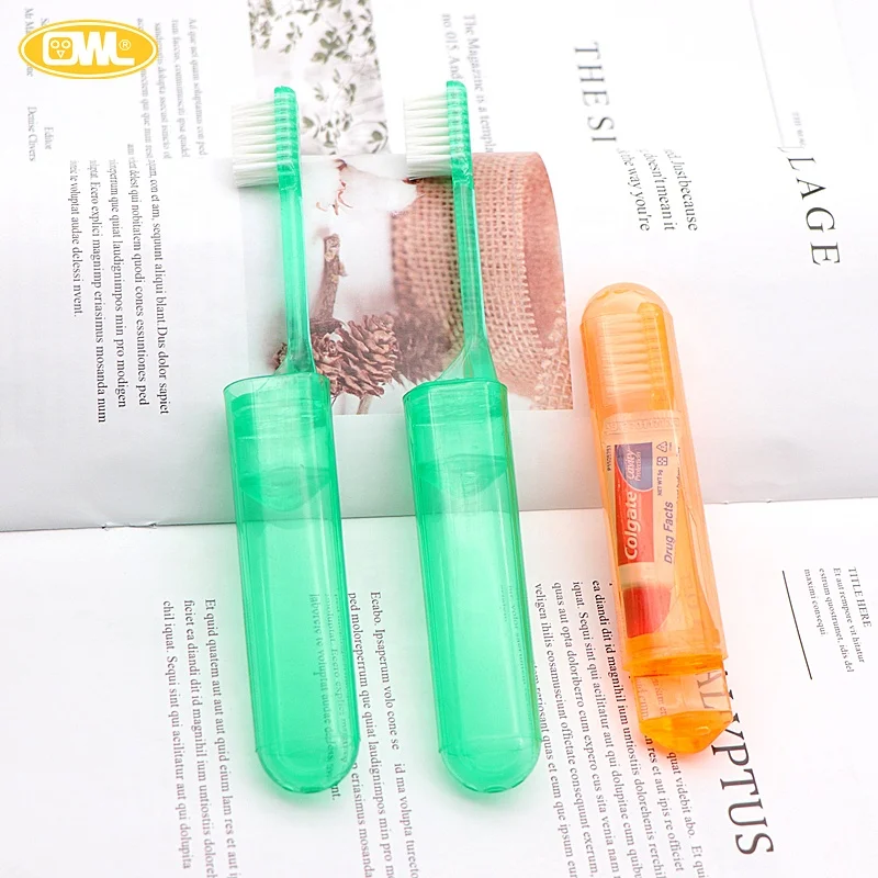 Travel Folding Toothbrush With Toothpaste Inside Buy Toothbrush With