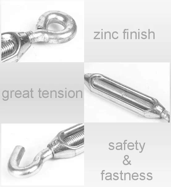Oem Style Steel Adjustable Zinc Coated Turnbuckle With Hook&eye Buy