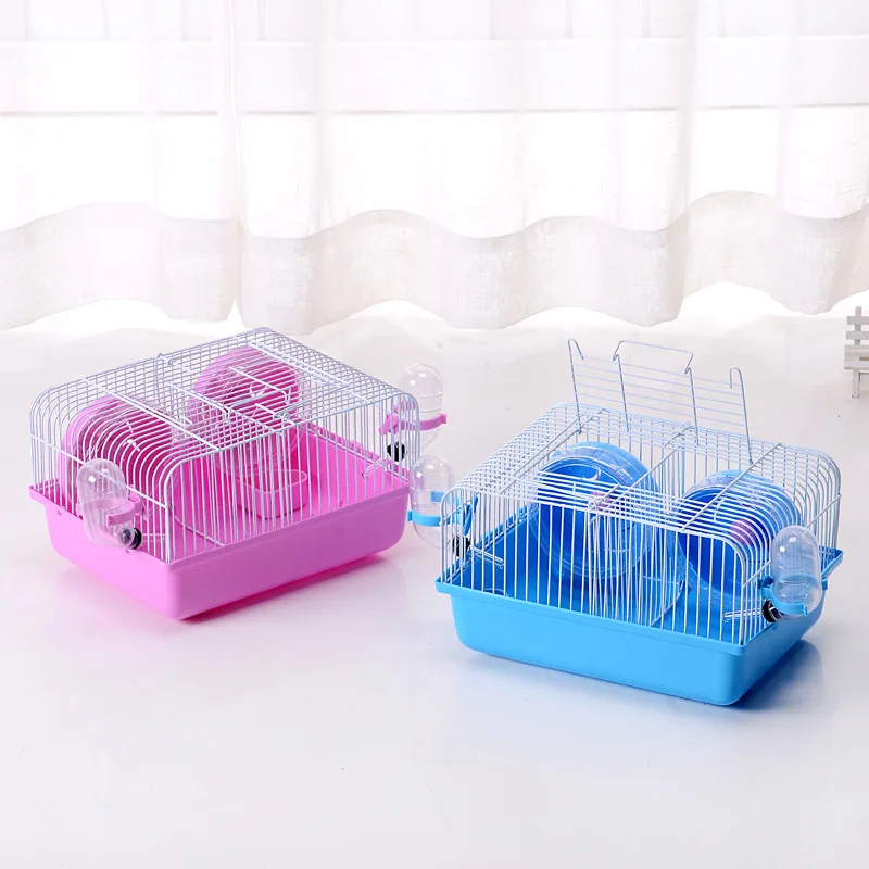 

GMT06-0813 Hot Sale Plastic Hamster Cage Foldable Jaula Para Hamster, Pink,coffee,blue