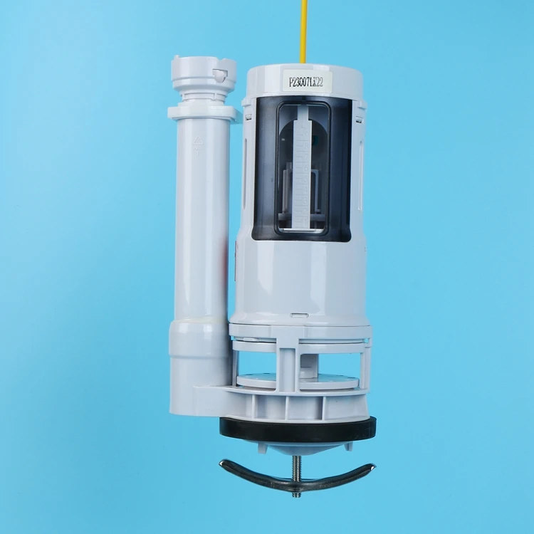 cable flush outlet valve with adjustable overflow pipe