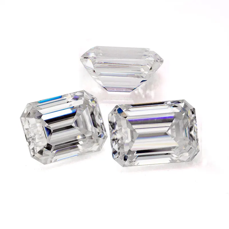 

Beautiful and charm jewelry DEF white 15x8.5mm emerald cut loose moissanite diamond VVS clarity