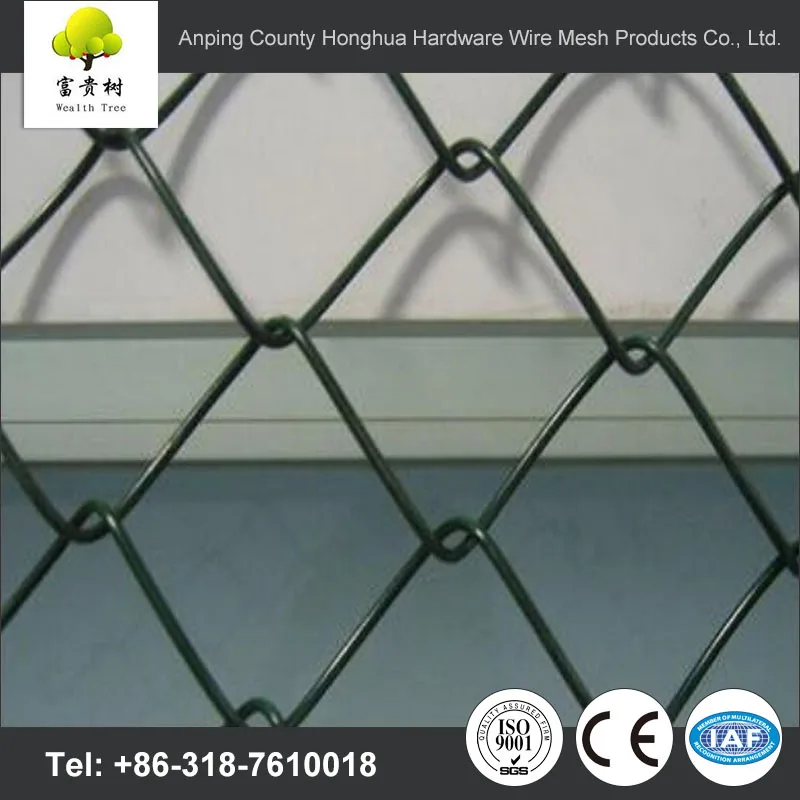 High quality diamond wire mesh chicken fence PVC coated galvanized pvc coated chain link fence fabrics