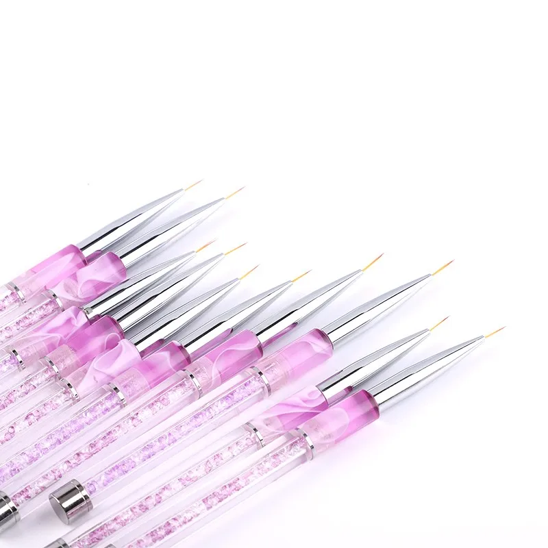 Yaeshii New Arrival Cosmetic Disposable Acrylic Nail Polish Brush Set