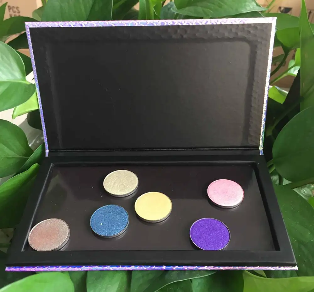 

Wholesale fish-scale patterns empty magnetic palette eyeshadow blusher lipstick lip gloss powder fundation DIY Refill palette