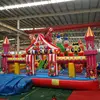 Export to Czech Republic client customized theme 11X7m inflatable castle trampoline inflatable bouncer castle for kids