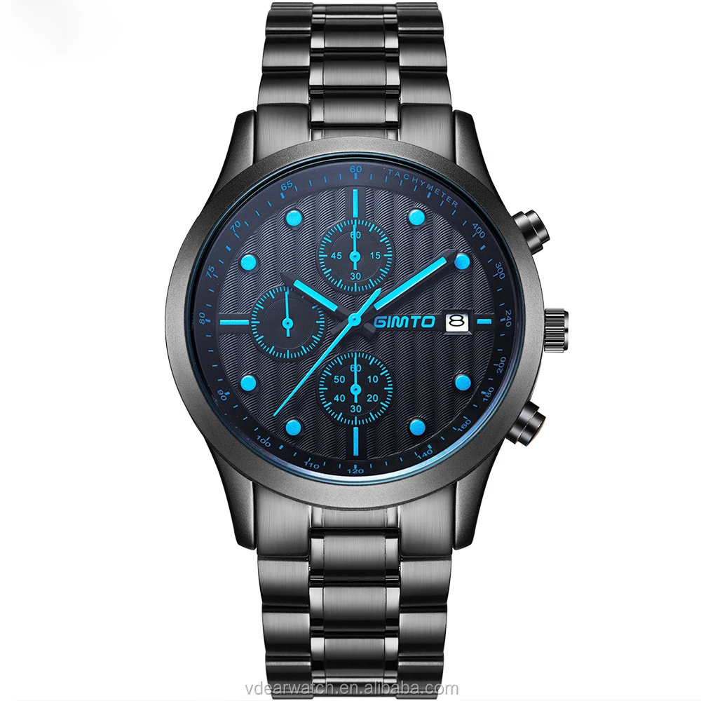 Solid Stainless Steel Chain Workable Three Eyes Men's Fashion Hand