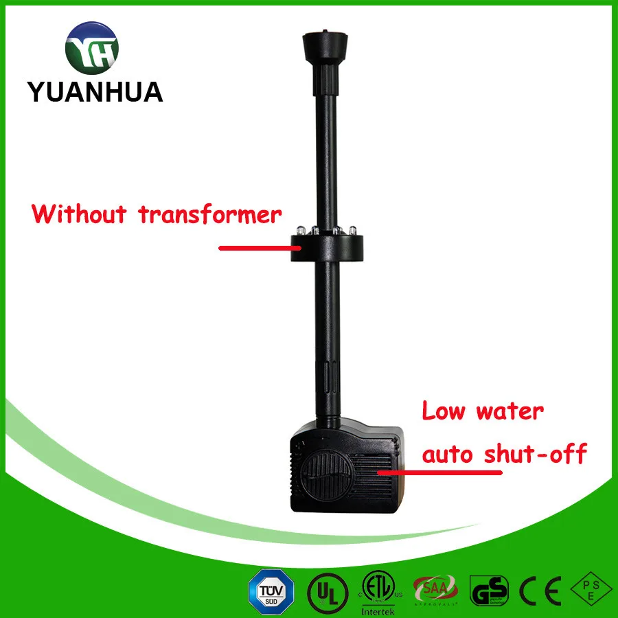 320 GPH Auto Shut off Submersible Pond Pump with spotlights, View auto