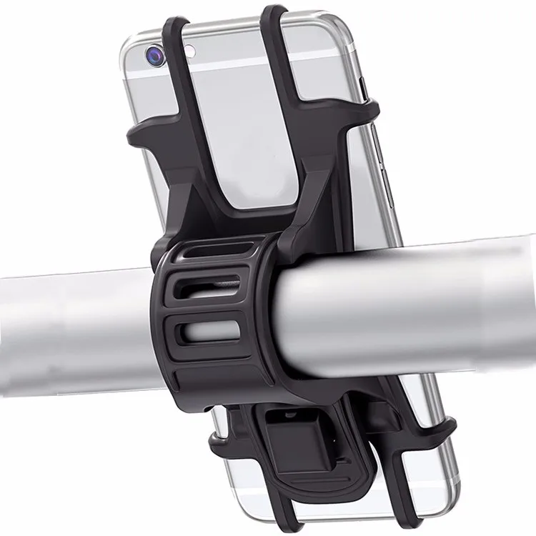 

Amazon Hot Selling Universal Silicone Clip Bike Phone Holder Bicycle Phone Support Bike Mount For Smartphone, Black