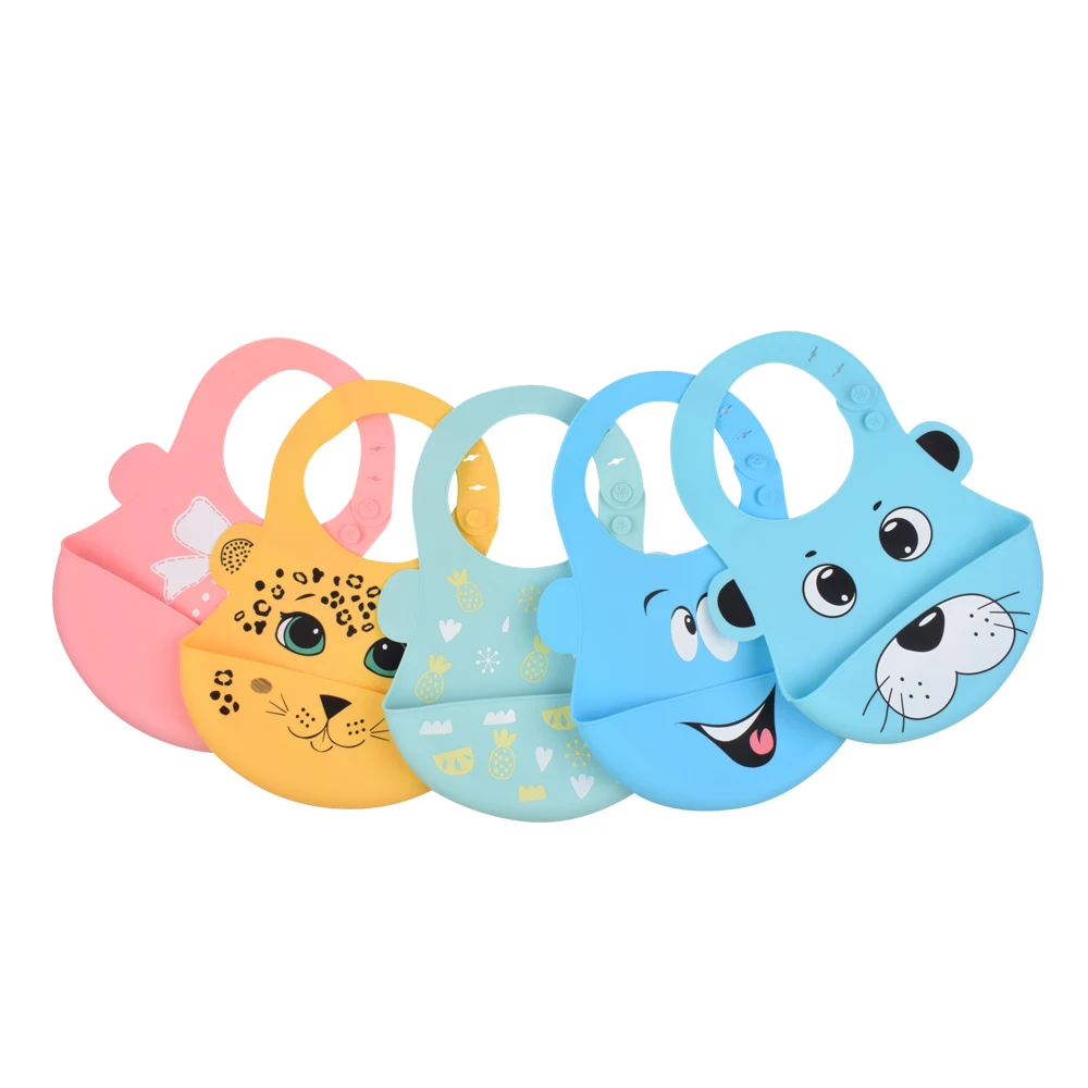 

Manufacturers OEM Bpa Free Bavaglio Drool Bandana Kids Food Feeding Waterproof Silicone Baby Bibs Baby Products Of All Types