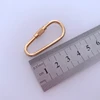 Supply Gold Color Screw Keyring, 36mm Oval shape ring