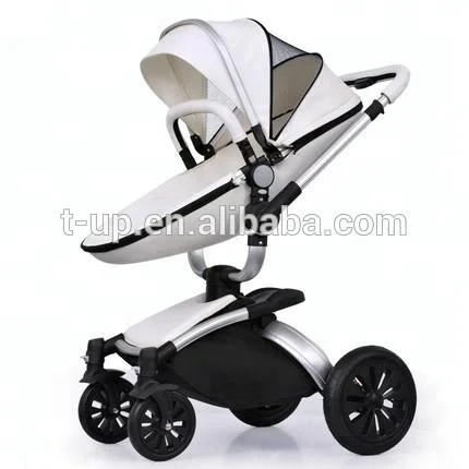 
2019 Fashion baby stroller Luxury Leather Baby Stroller hot selling 3 in 1 or 2 in 1 baby pram 