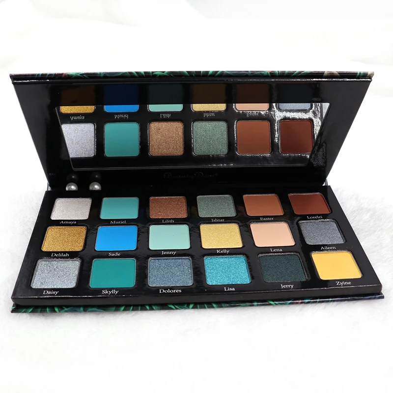 Natural Herbal High Quality Eyeshadow Palette 18 Color High Pigment