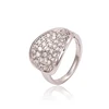 13224 Xuping wholesale plain style women jewelry fashion rhodium color finger ring