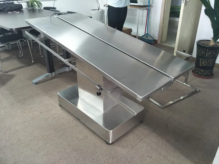Stainless steel electric operating dog table for sale veterinary surgical table with constant temperature
