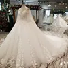 Jancember LS85520 Real sweetheart neckline spanish lace wedding gown wedding dress with heavy beading