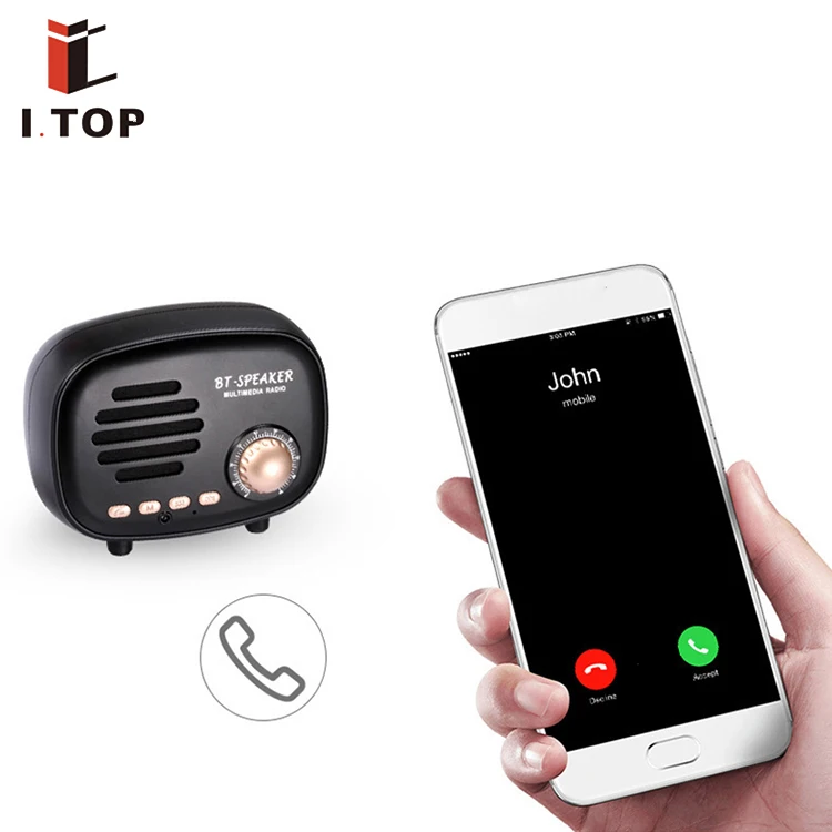 Fashion Mobile Phone Music Powered Loud Wireless Portable Bluetooth
