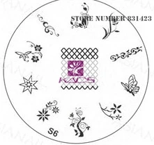 2015 S Series S6 Nail Polish DIY Stamping Plates Stainless Steel plate Nail Art Image Stamp