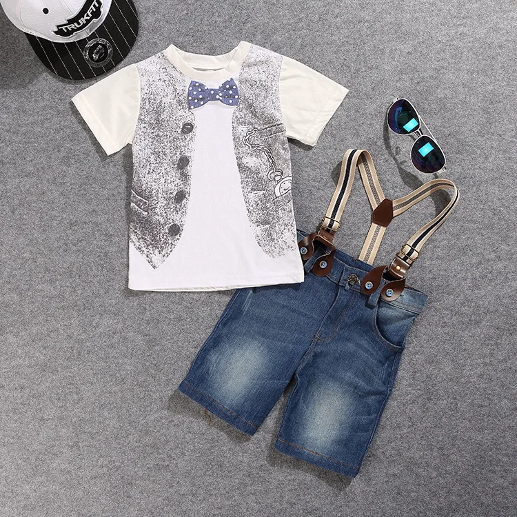 

F20289A New hot sale boy's shirt+pants 2 piece set clothing sets fashion boys set, As picture