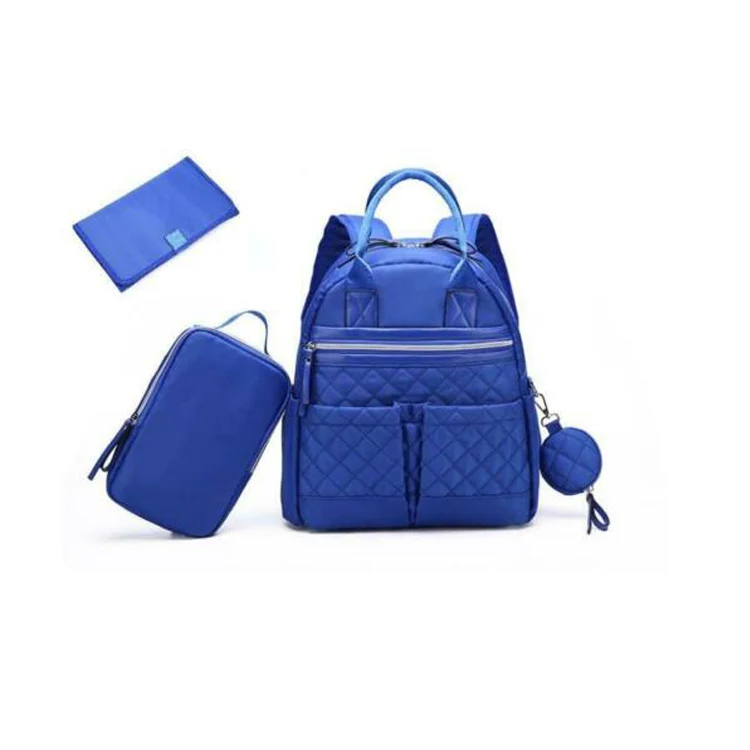 

Factory Direct Stock Diaper Bag Set with Stroller Strap &Changing Pad, Customized color