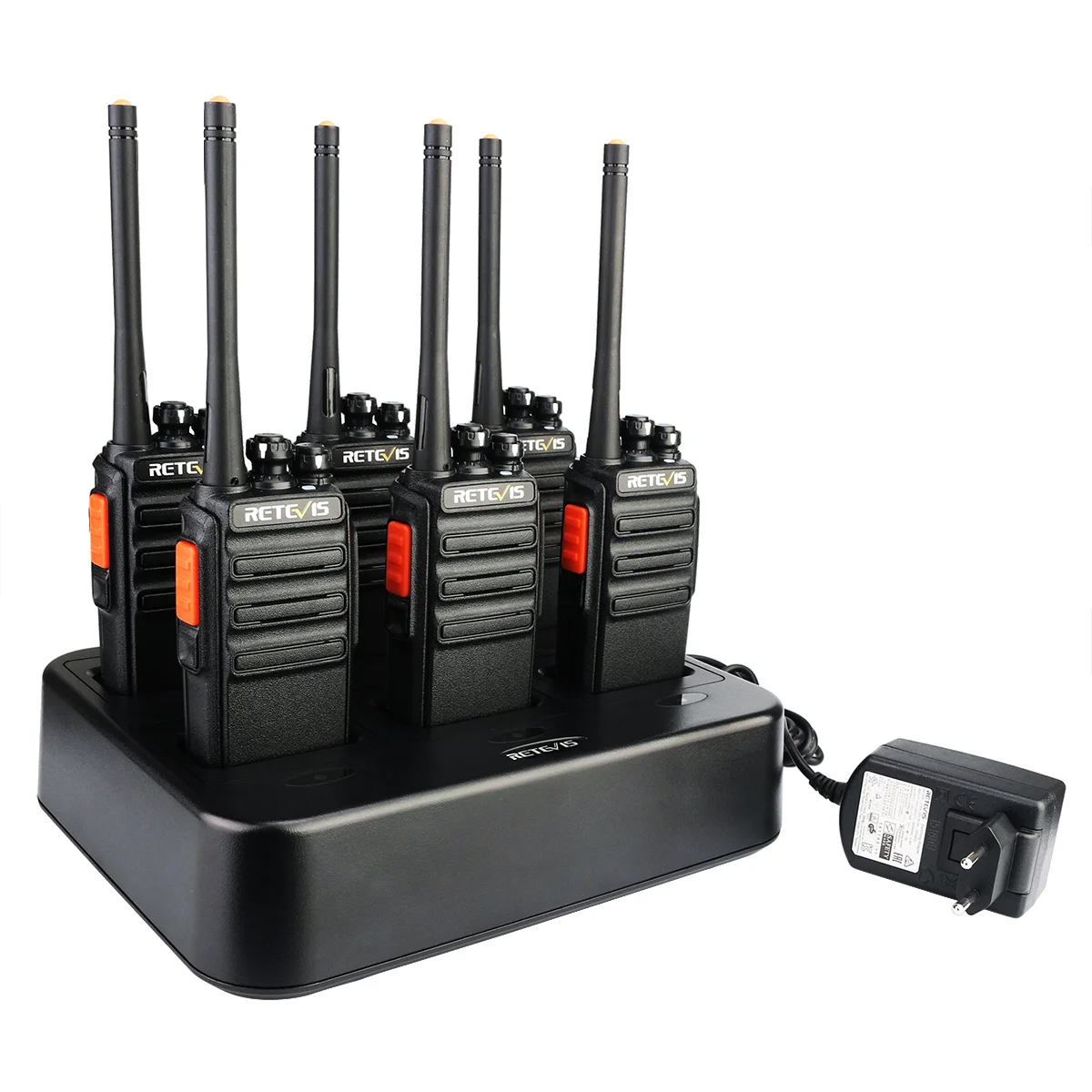 

6PACK Retevis H777S long range restaurant walkie talkie UHF high frequency Handheld Two Way Radio With 6-way Rapid Charger