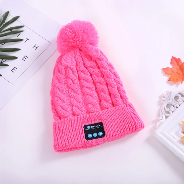 High Quality Winter Beanie with Speakers Blue tooth Beanie Hat with Headphone