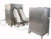 Ripe banana peeling and root cutting machine