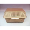 kitchen sink plastic strainer rectangular colander tableware colander with lid