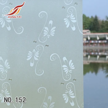 Hot Selling Self Adhesive Glass Films Sparkle Design Frosted