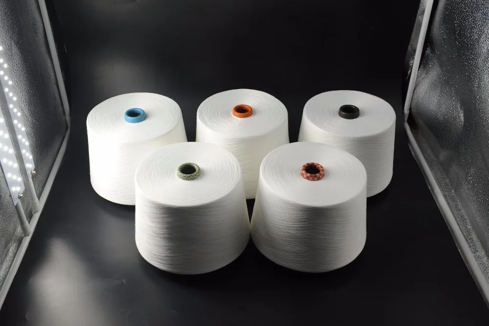 高品质聚酯/粘胶纱线 30s 工厂价格