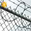 Black boundary agricultural anti-climb iron wire mesh chain link fencing wall for sale