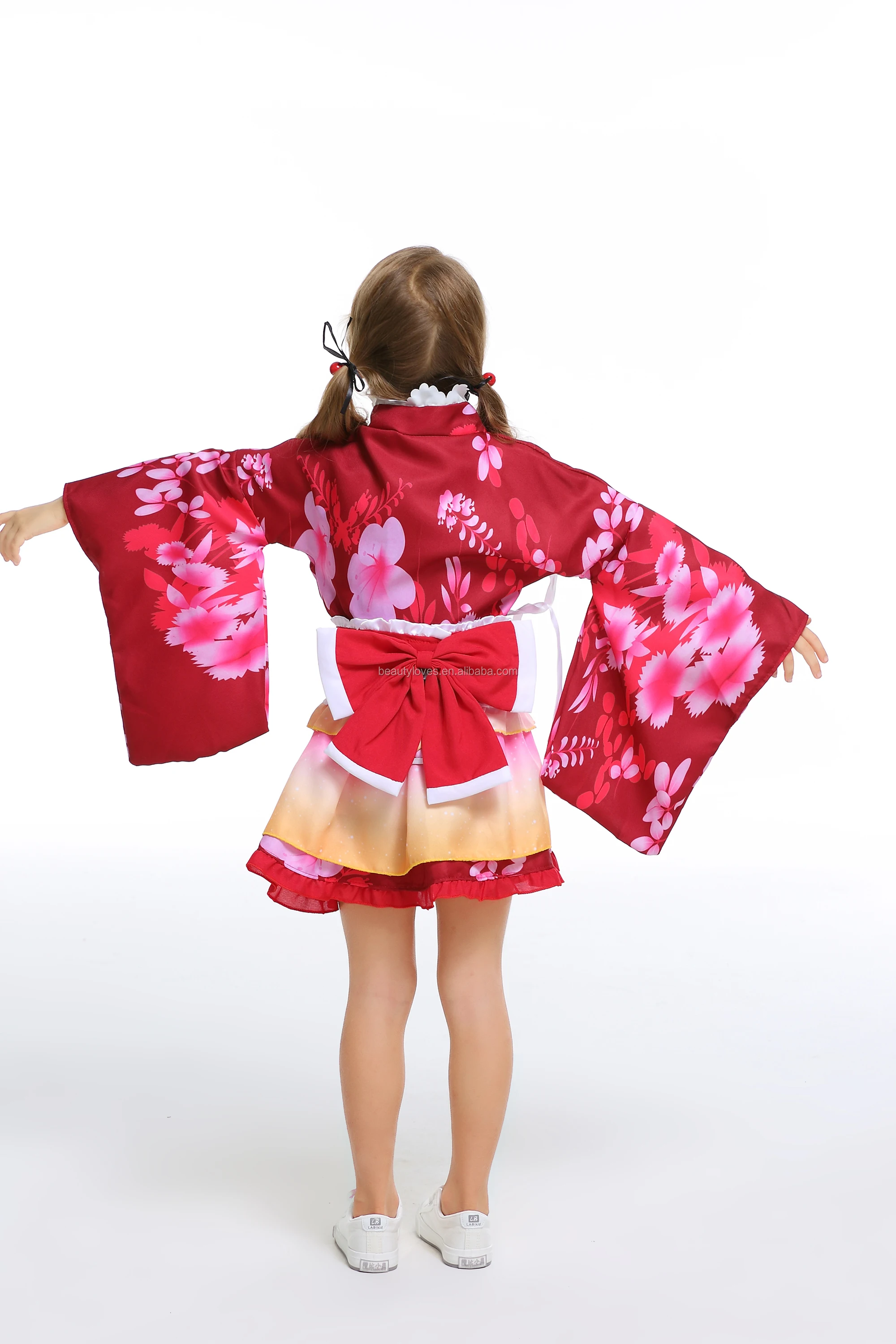 Carnival Party Fancy Dress Children Girls Geisha Japanese Kimono