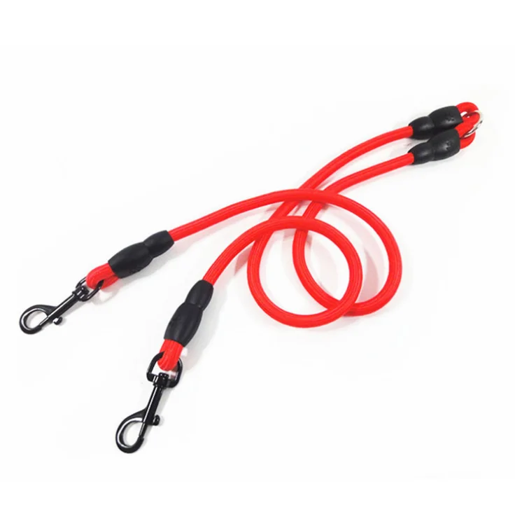 Round Rope Dog Leash Two Hook Two Dogs Pet Leash Pet Chain For 2 Dogs Buy Two Dogs Leashes,Pet