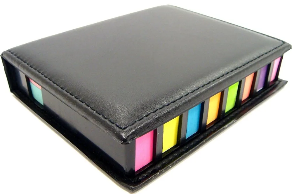 Custom Sticky Note Memo Pad Set With Leather Box - Buy ...