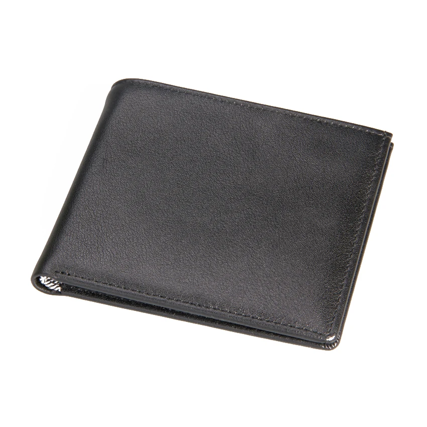 

Genuine Leather Inside Fabric Rfid Blocking bifold Wallet For Men, Can be customised