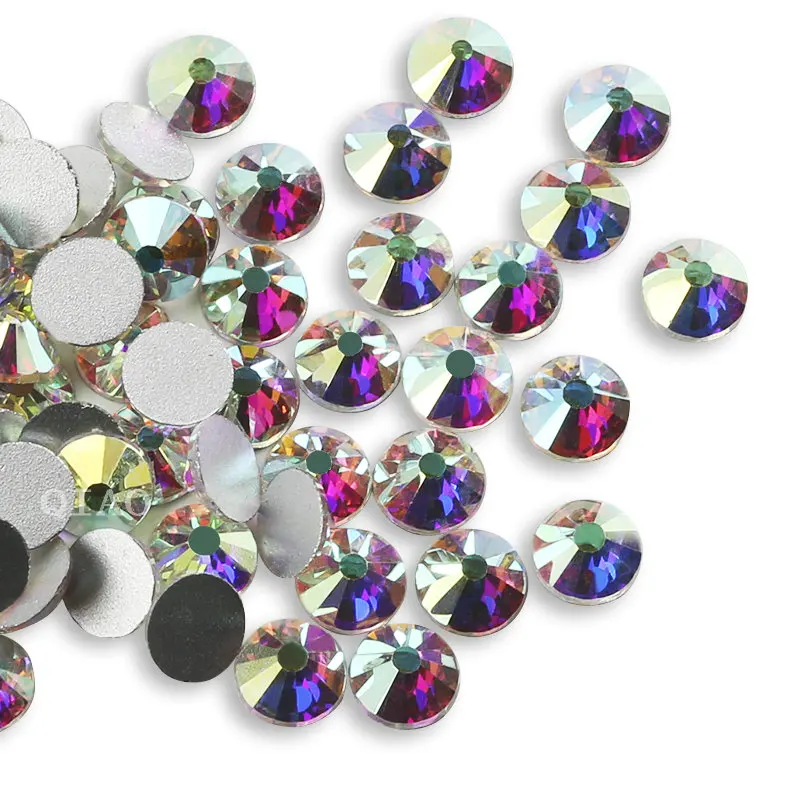 

Top Quality SS30 SS34 SS40 SS50 Big Size Crystal AB Flat Back 3D Non Hot Fix Sticker Rhinestones., Crystal ab shiny rhinestone