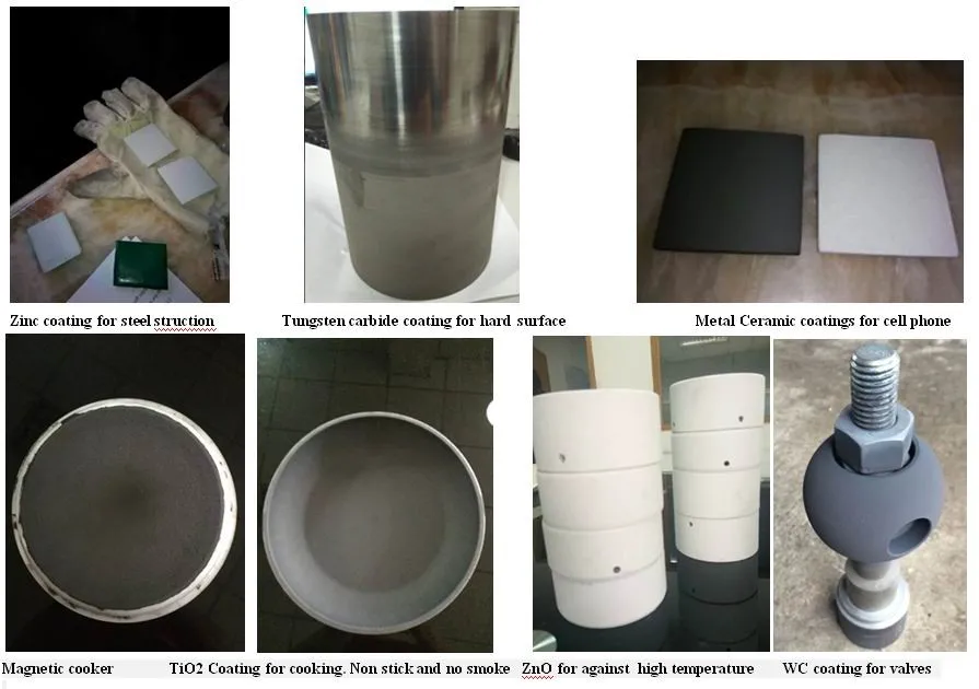 arc spray machine with different powder