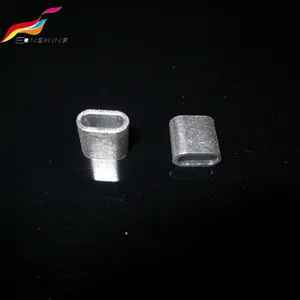 Two Direction Metal Seal Alu Flat Aluminum Ring Seal for Textile Cloth Bracelet