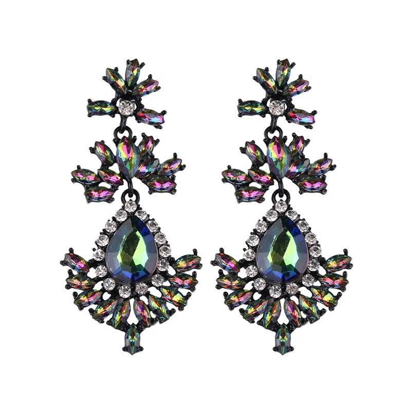 

Fashion tempered rhinestone earrings bridal earrings, N/a