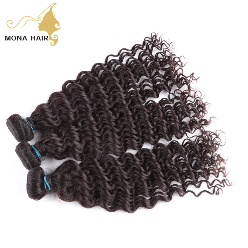 

Best match bundles with closures Brumese raw human hair weaving remy hair, Natural color 1b