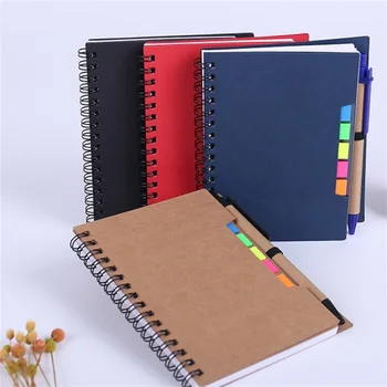 kraft dotted notebook