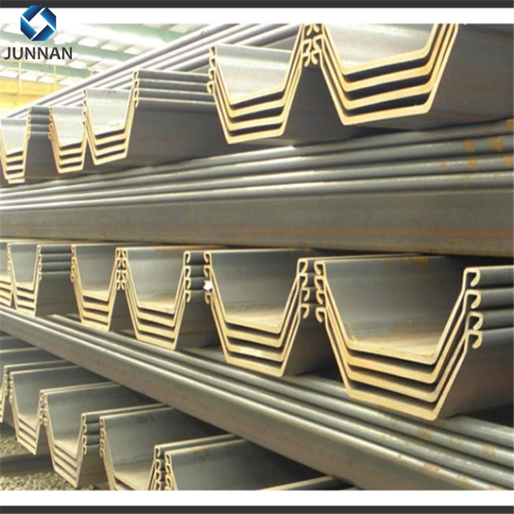 
retaining walls steel sheet pile/Flange Plate steel sheet pile 600mm*180mm 