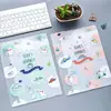 "Bear's Journey" Pack of 4 File Folder 6 Big Pockets Presentation Fold Cute Plastic Document School Study Working File Organizer