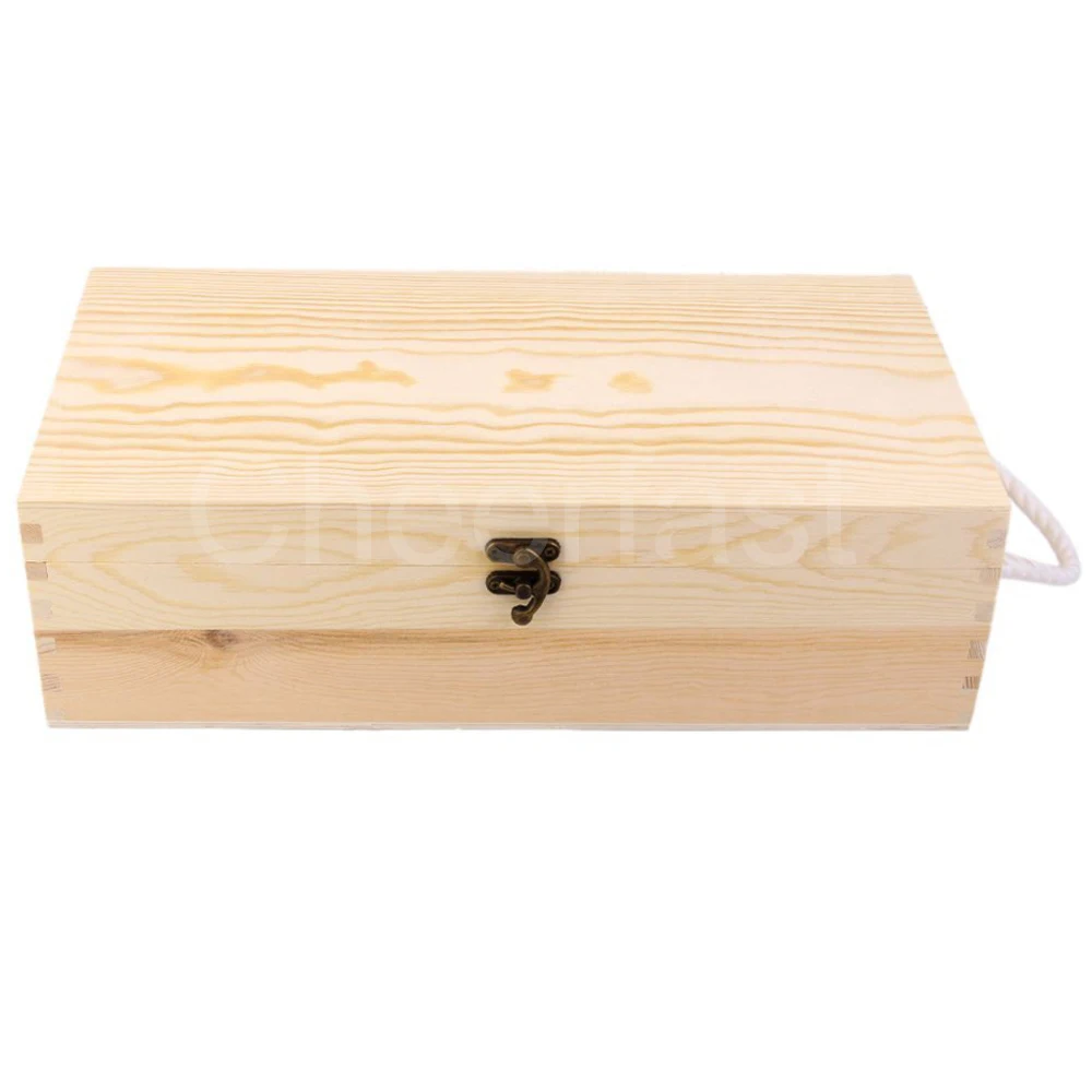 
Awesome Pine Wood Wine Box Packaging Double 