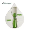 Water Drop Shape Beautiful 5 Minute Mini Sand Timer Hourglass For Kids