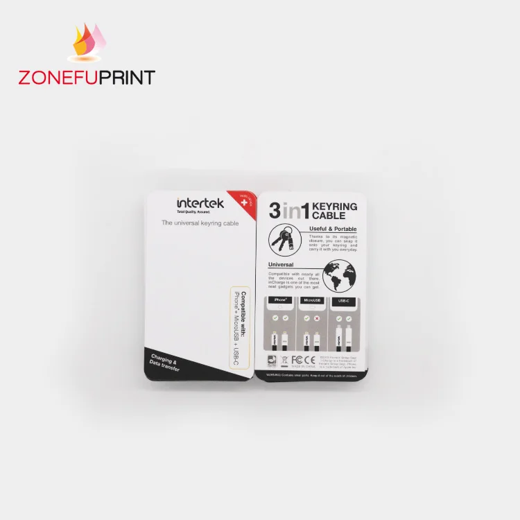 
Amazon Best Seller Business Card Printing Goods Instruction Paper Card Packaging Header Card 