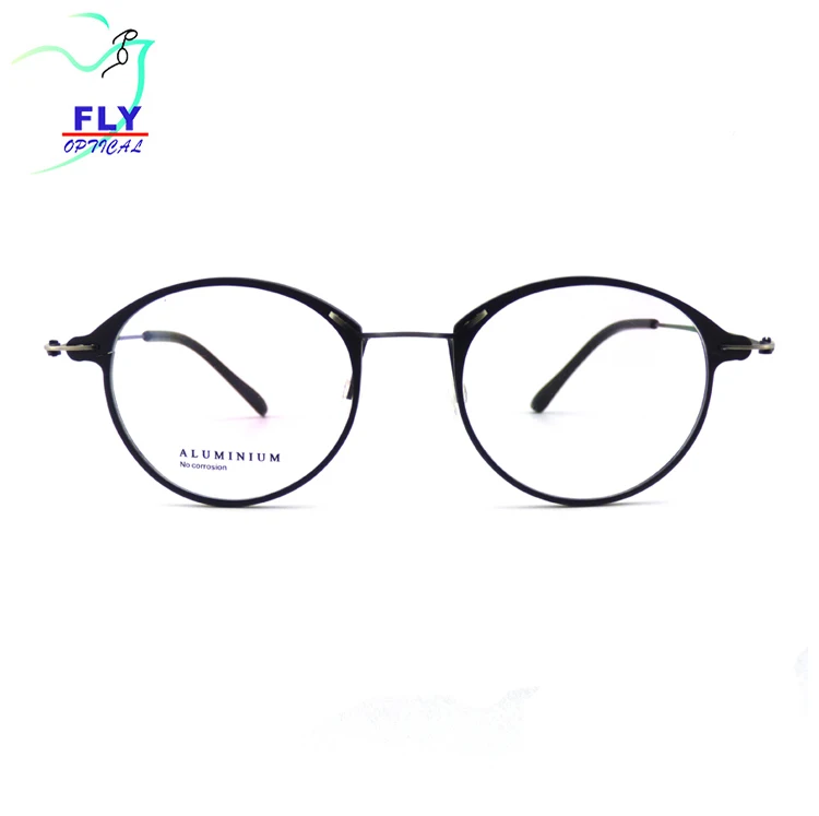 

Fashionable Round Shape Lens Aluminum Glasses Optical Frame