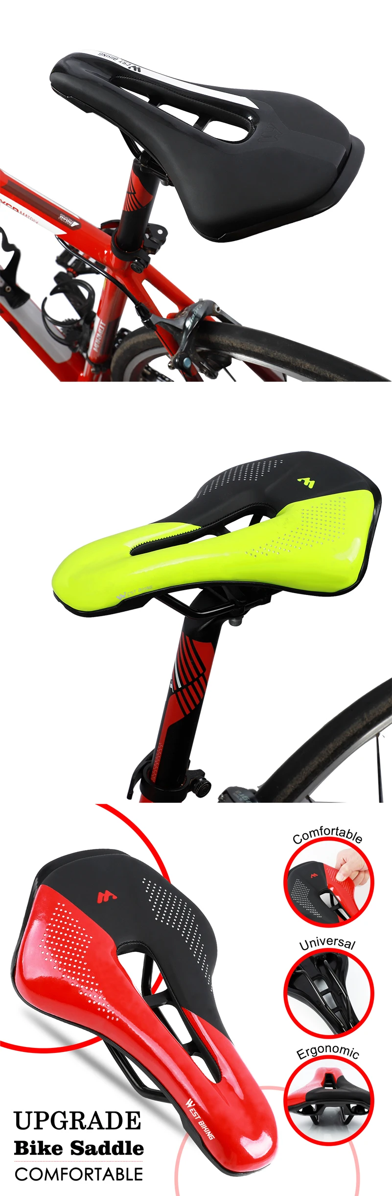 west biking saddle